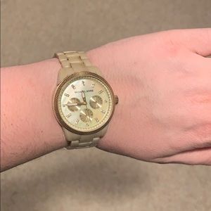 Michael Kors Blonde Tortoise Watch